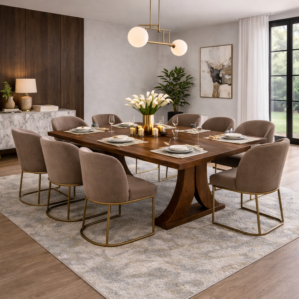 Dining Table – Handmade Solid Wood Table for Modern Dining Room