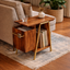 Solid Wood Side Table – Modern Natural Accent Table