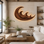 Wave Wood Wall Art – Solid Wood Backlit Wall Decor for Bedroom Decor