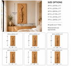 Crocodile Wood Wall Art – Solid Wood 3D Relief Carving for Bedroom Decor
