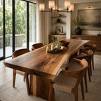 Live Edge Dining Table – Solid Wood Table for Dining Room
