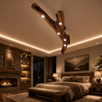 Tree Branch Ceiling Light – Solid Wood Pendant Light for Modern Home