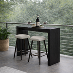 Modern Wooden Bar Table with Stools | Minimalist Kitchen & Dining Counter Set
