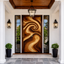 Solid Wood Entry Door – Handcrafted Natural Wooden Door Design