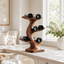 Tree Branch Wood Wine Rack – Solid Wood Bottle Display Stand for Home Bar Decor