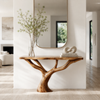 Organic Tree Branch Wood Console Table