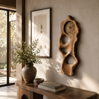 Live Edge Wood Wall Clock – Solid Wood Decorative Clock for Bedroom Decor