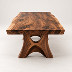 Sculptural Live Edge Wood Dining Table
