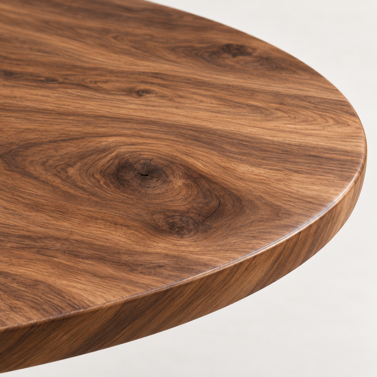 Sculptural Branch Base Round Wood Dining Table