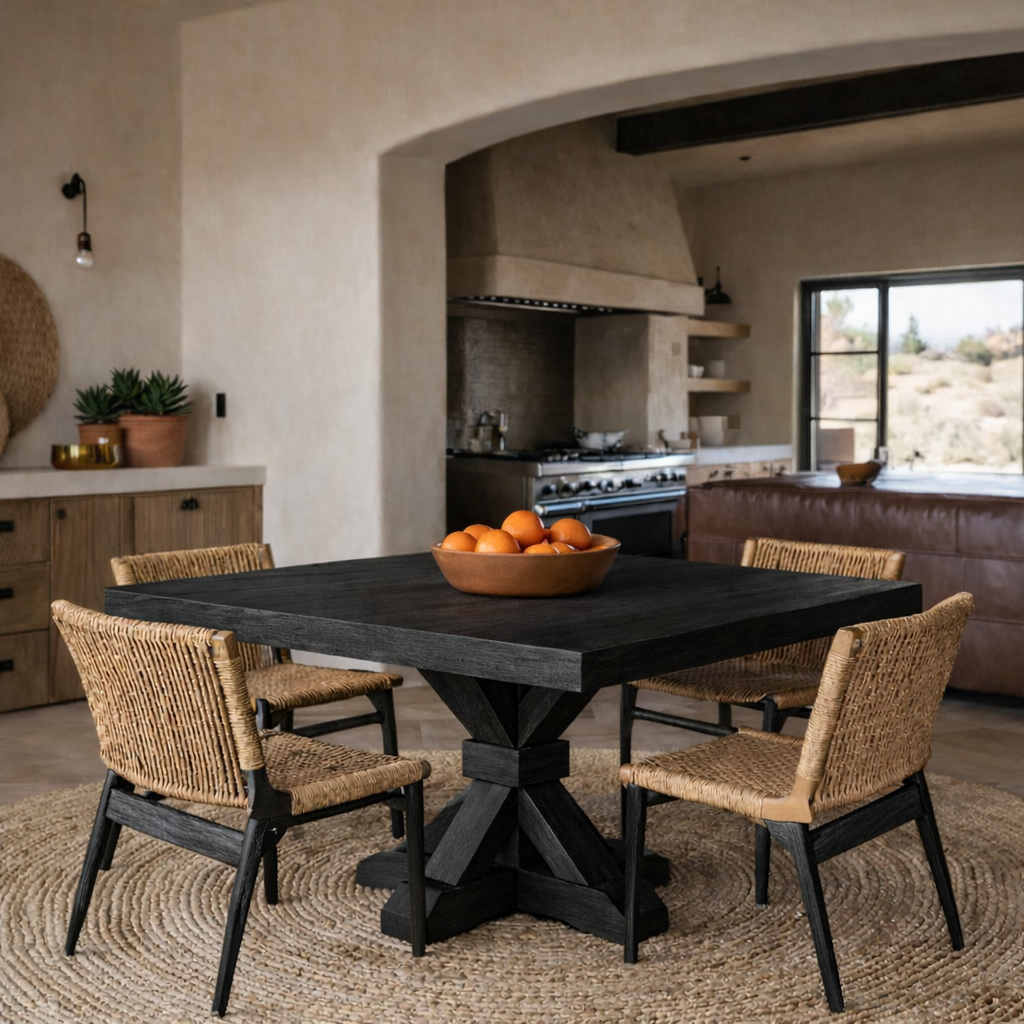 Solid Wood Dining Table – Modern Natural Furniture for Dining Spaces