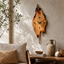 Live Edge Wood Wall Clock – Solid Wood Rustic Decorative Clock for Living Room Decor