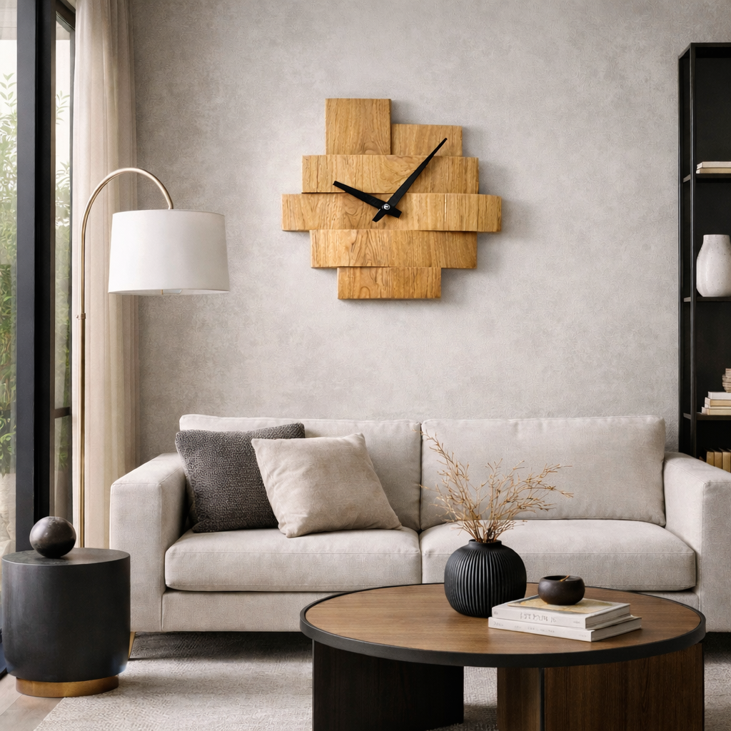 Wooden Wall Decor – Modern Natural Art for Living Spaces