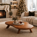 Organic Ripple Edge Wood Coffee Table