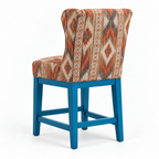 Patterned Upholstered Counter & Bar Stool