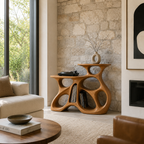 Organic Cutout Vinyl Record Console