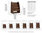 Wooden Magazine Rack – Solid Wood Display Stand for Reading Corner Decor
