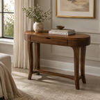Writing Desk – Solid Wood Desk with Drawer Storage