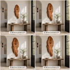 Live Edge Wood Wall Clock – Solid Wood Decorative Clock for Living Room Decor