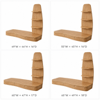 Floating Wood Vanity Desk – Solid Wood Wall Mounted Makeup Table for Bedroom Decor