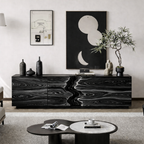 Solid Wood TV Stand – Modern Natural Media Console