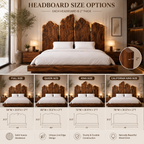 Solid Wood Platform Bed Frame – Modern Luxury Wooden Bedroom Furniture