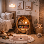 Solid Wood Nightstand – Modern Natural Bedside Table