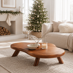 Organic Ripple Edge Wood Coffee Table