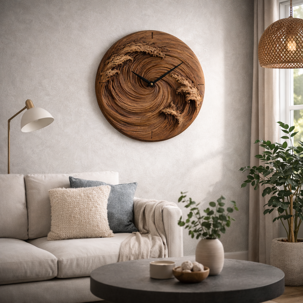 Wooden Wall Decor – Modern Natural Art for Living Spaces
