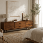 Sideboard Cabinet – Solid Wood Storage Cabinet for Living Room