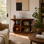 Sculptural Vinyl Record Console
