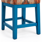 Patterned Upholstered Counter & Bar Stool