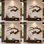 Branch Wood Wall Shelf – Solid Wood Floating Display Shelf with Natural Tree Form