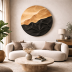Sculptural Wall Art – Handmade Wooden Decor for Modern Home