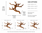 Tree Branch Wood Wall Art – Solid Wood Backlit Wall Decor for Bedroom Decor