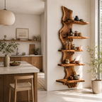 Live Edge Wood Wall Shelf