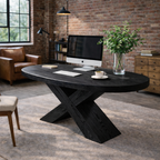 X-Base Dining Table – Solid Wood Table for Kitchen and Dining Room