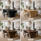 Live Edge Wood Dining Table – Solid Wood Statement Table for Dining Room Decor