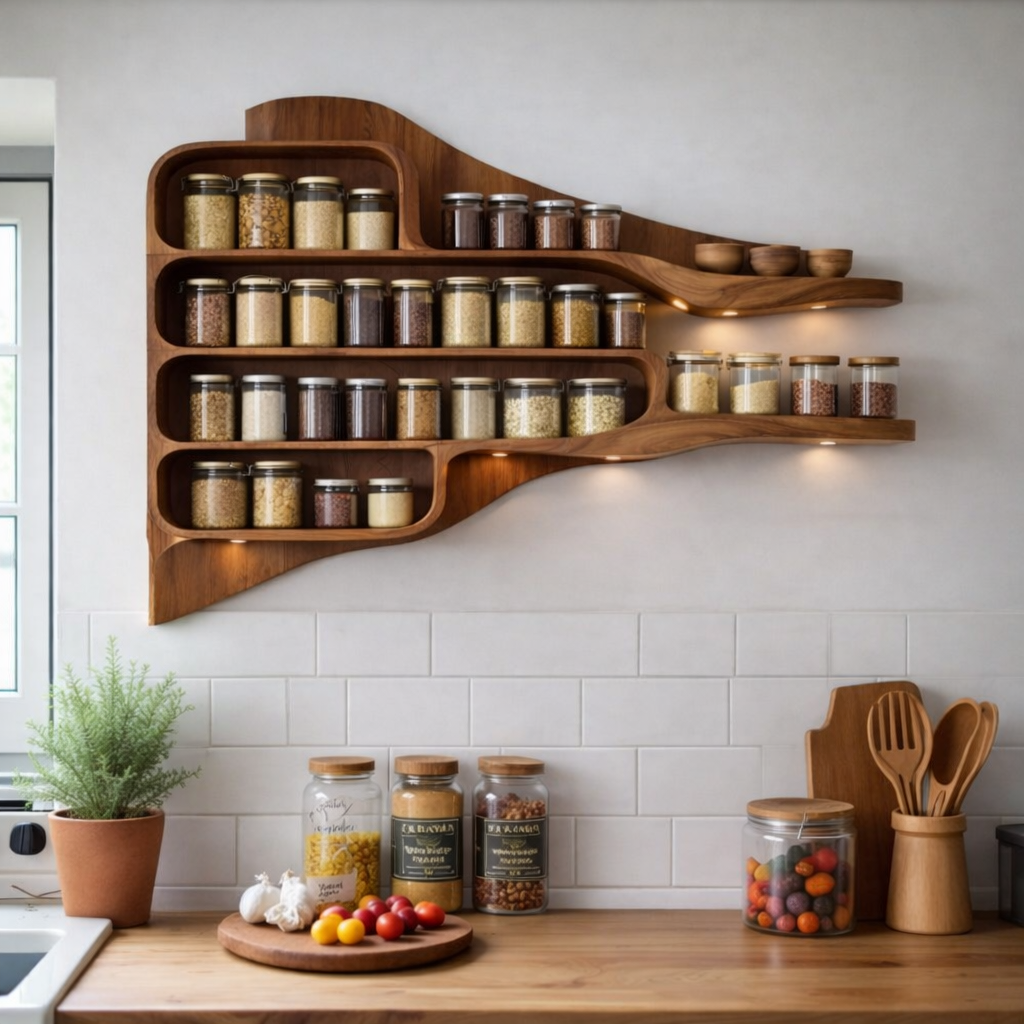 Floating Wooden Wall Shelves – Modern Storage & Décor