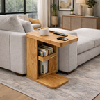 Solid Wood Side Table – Modern Natural Accent Table