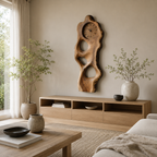 Live Edge Wood Wall Clock – Solid Wood Decorative Clock for Bedroom Decor