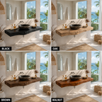 Live Edge Wood Floating Bathroom Vanity – Solid Wood Wall Mounted Sink Console for Bathroom Decor