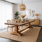Solid Wood Dining Table – Modern Natural Furniture for Dining Spaces
