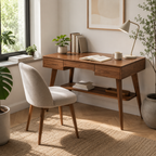 Wood Bar Stool – Solid Wood Counter Chair for Kitchen Island Decor