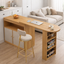 Multi-Functional Wooden Kitchen Island with Storage & Seating | Modern Space-Saving Counter Table