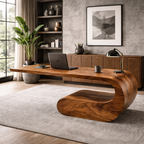 Sculptural Bench – Handmade Solid Wood Bench for Modern Home