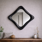 Solid Wood Wall Mirror – Modern Natural Bathroom Mirror Design