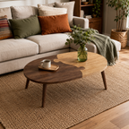 Two-Tone Puzzle Wood Coffee Table