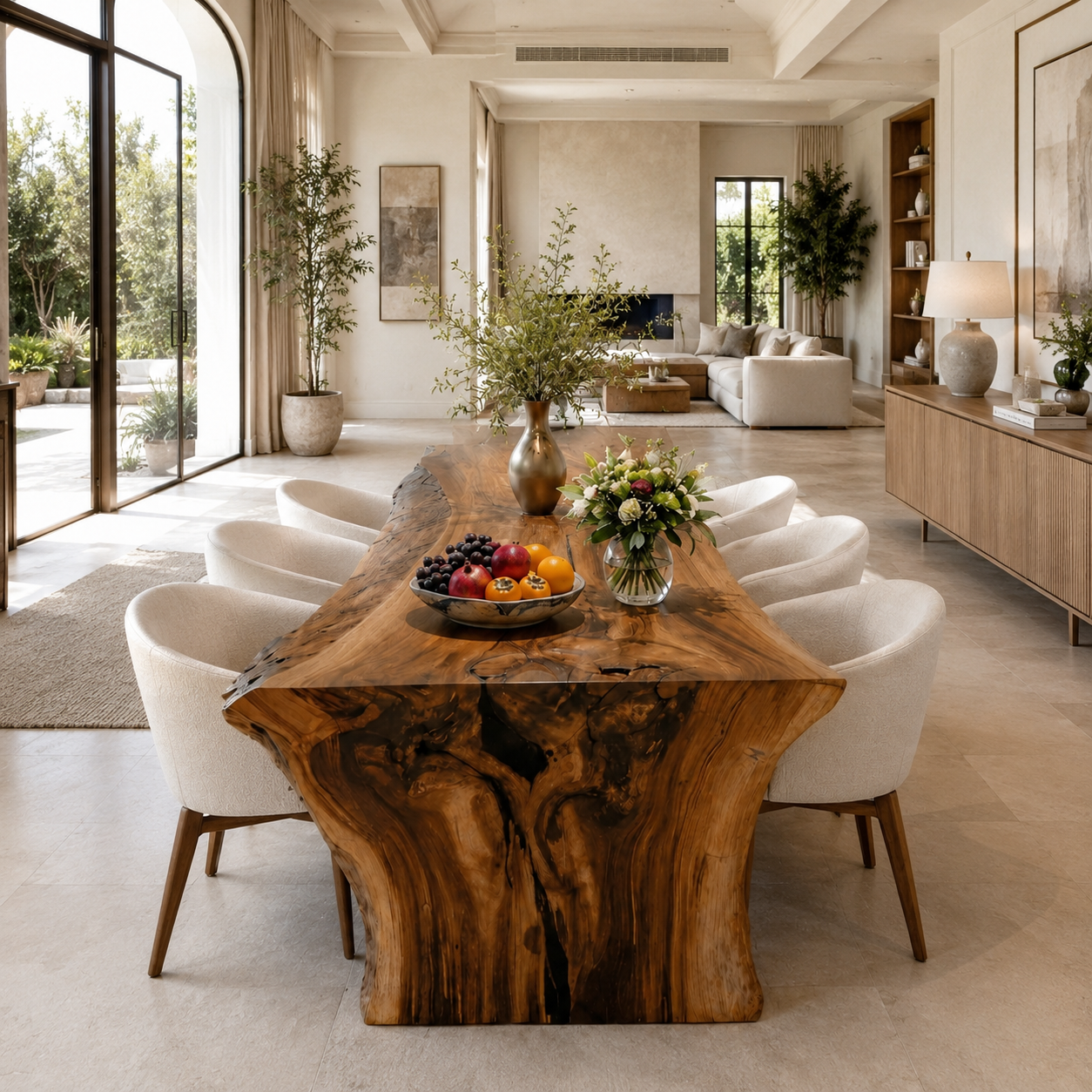 Live Edge Dining Table – Solid Wood Table for Dining Room