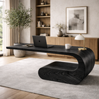Sculptural Bench – Handmade Solid Wood Bench for Modern Home