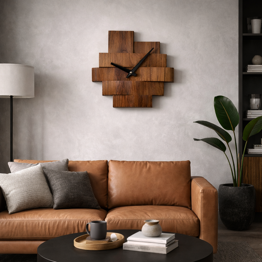 Wooden Wall Decor – Modern Natural Art for Living Spaces